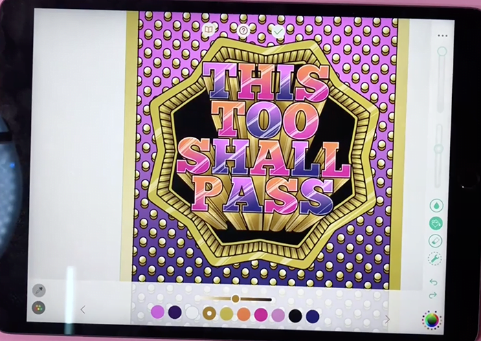 Pigment App - coloring the background