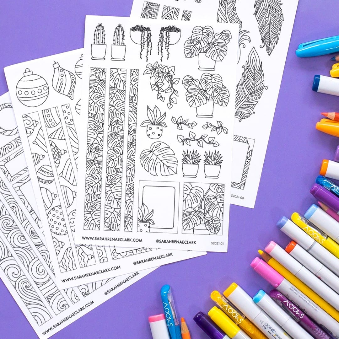 2021 coloring stickers 1080 2