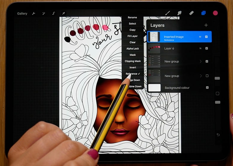 Procreate hair tutorial - step 3