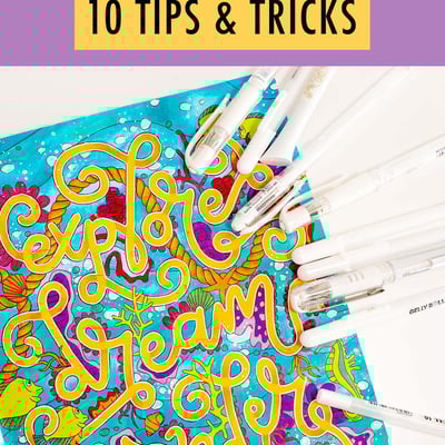 How to Use a White Pen - 10 Tips & Tricks