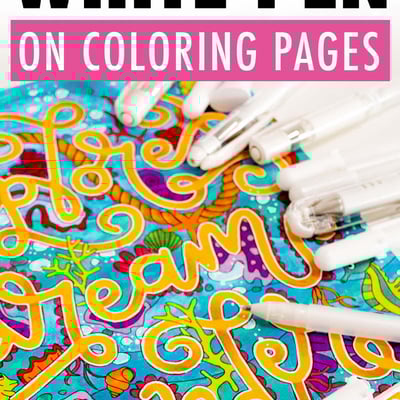 How to Use a White Pen on Coloring Pages