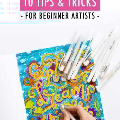 How to Use a White Pen - 10 Tips & Tricks for Beginner Artists