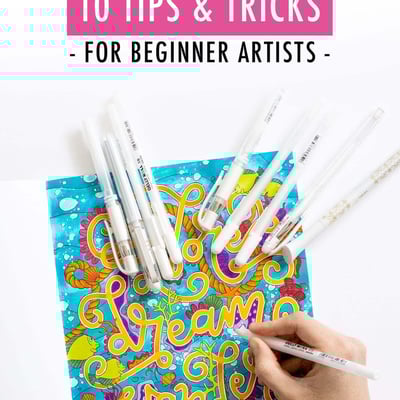 How to Use a White Pen - 10 Tips & Tricks for Beginner Artists