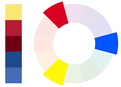 Triadic color scheme