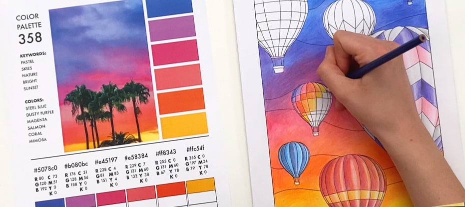 using a color palette