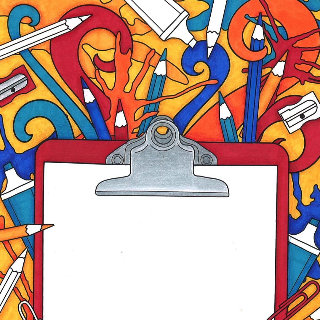 Example of shading on an Adult Coloring Page