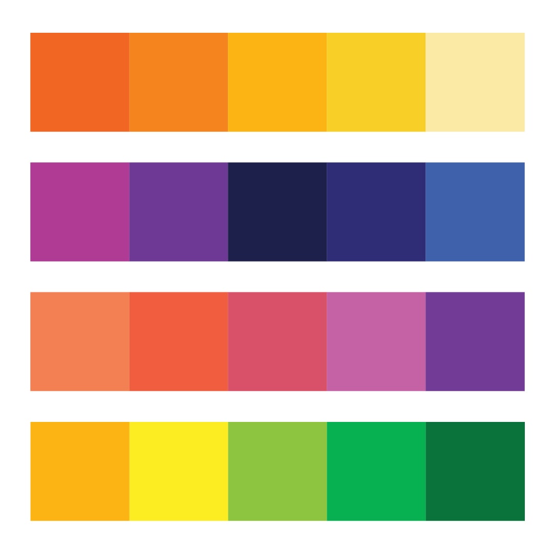 Analogous colors - from the Color Wheel by Sarah Renae Clark