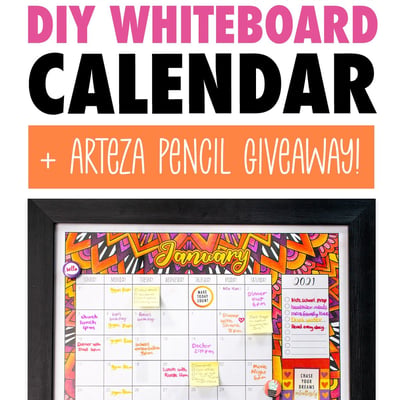 How to Make a DIY Whiteboard Calendar