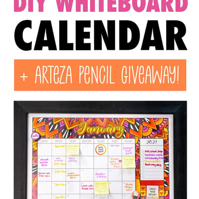How to Make a DIY Whiteboard Calendar
