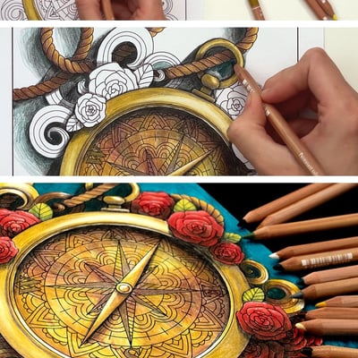 Advanced Shading Tutorial for Adult Coloring Books