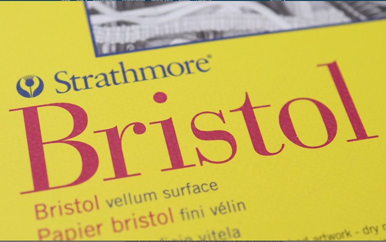 Bristol Vellum Paper for Colored Pencil Drawing