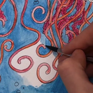 Light VS Dark Derwent Inktense colors