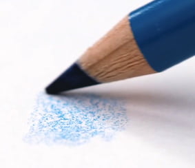 Example of Paper Tooth in Colored Pencil Drawing