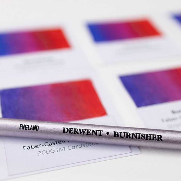 burnishing coloring pencils