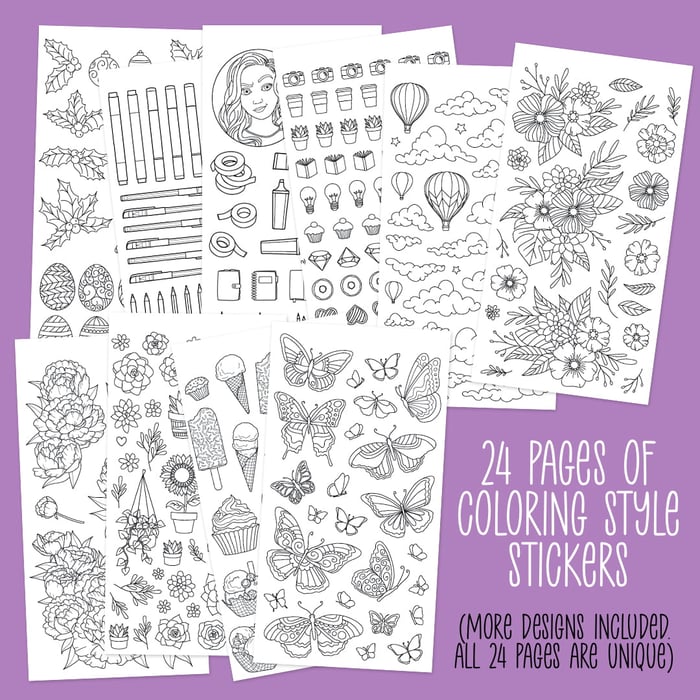 Coloring Essentials Sticker Book - Image 5