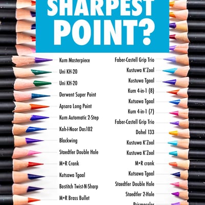 The sharpest point in a pencil can come from one of the sharpeners I tests in the sharpener challenge