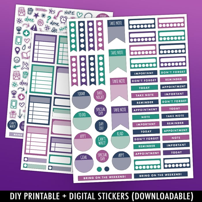 Functional Printable Stickers (208) - Sarah Renae Clark - Coloring Book Artist and Designer functional-printable-stickers-208-sarah-renae-clark-coloring-book-artist-and-designer