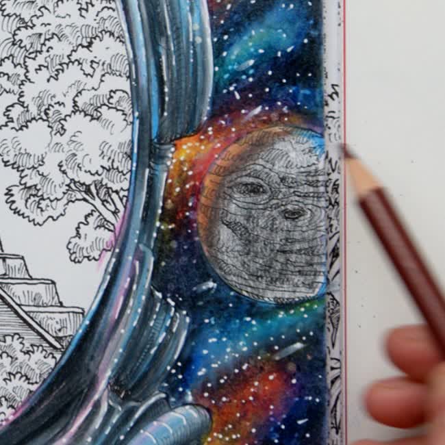 How to Color a Planet eclipse