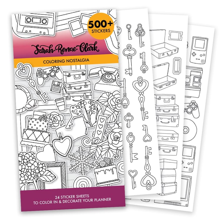 Coloring Nostalgia Sticker Book