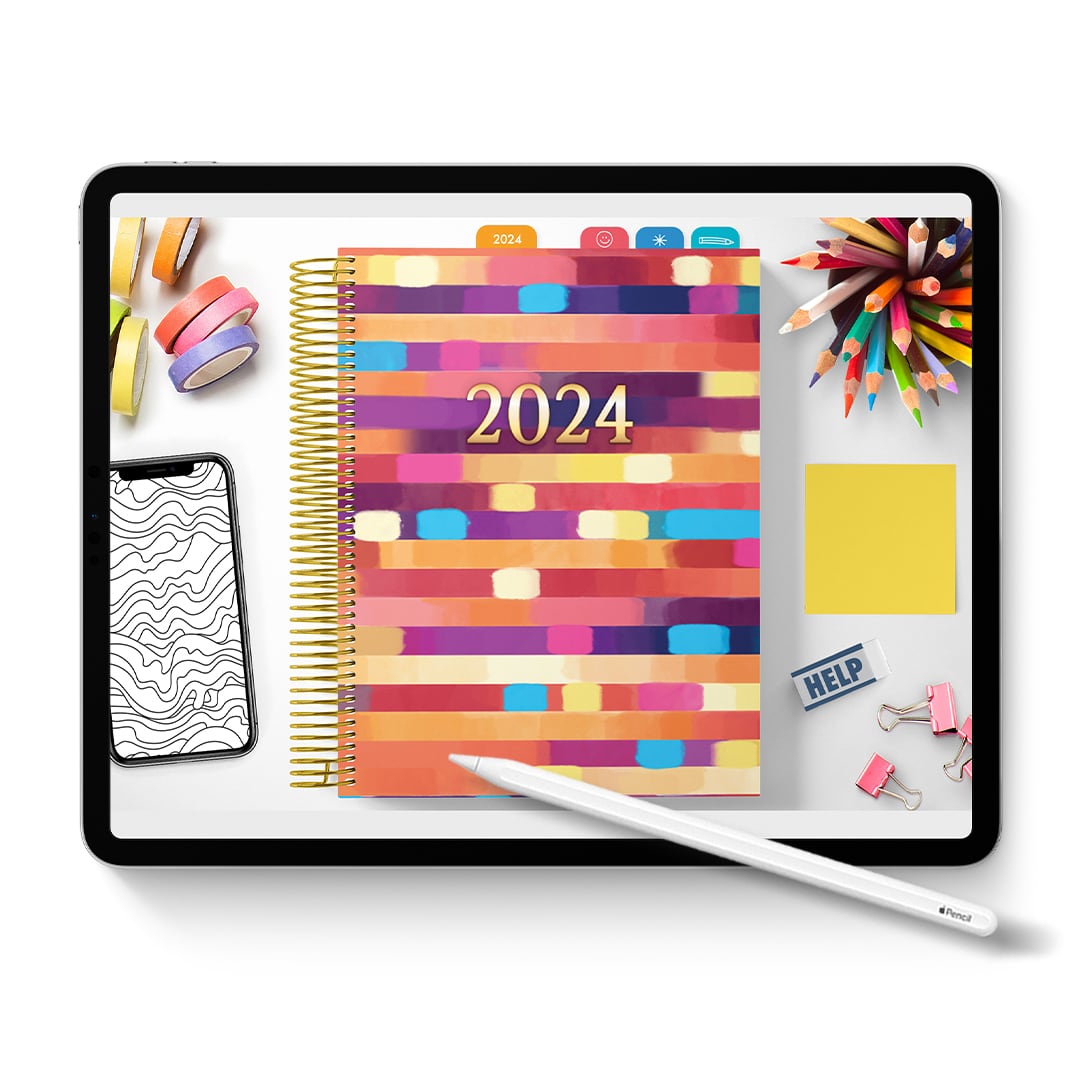 Digital planner on an iPad