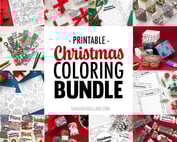 This Ultimate Christmas Coloring Bundle has all your printable Christmas needs including, gift tags, wrapping paper, crackers, gift boxes, ornaments and so much more.