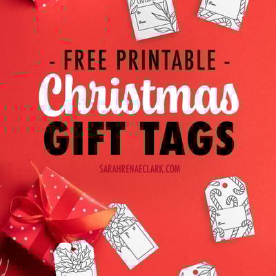 Free Printable Christmas Gift Tags for personalizing all your Christmas gifts.