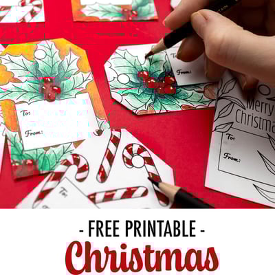 Free printable Christmas gift tags
