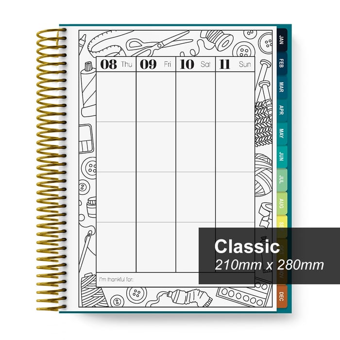 Classic 2025 Coloring Planner - Image 2