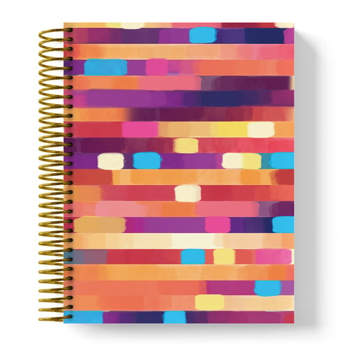 Compact Undated Coloring Planner (Sunset Design)