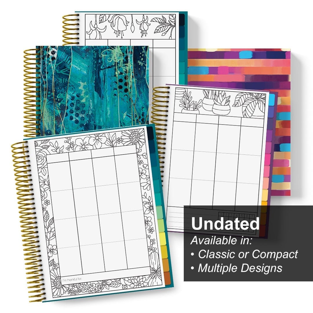 Undated Coloring Planners