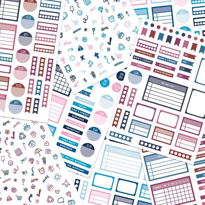 Winter Comfort: Printable Functional Stickers