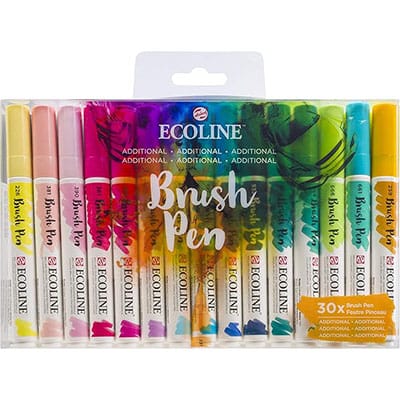 Ecoline Brush Pen waterbased markers