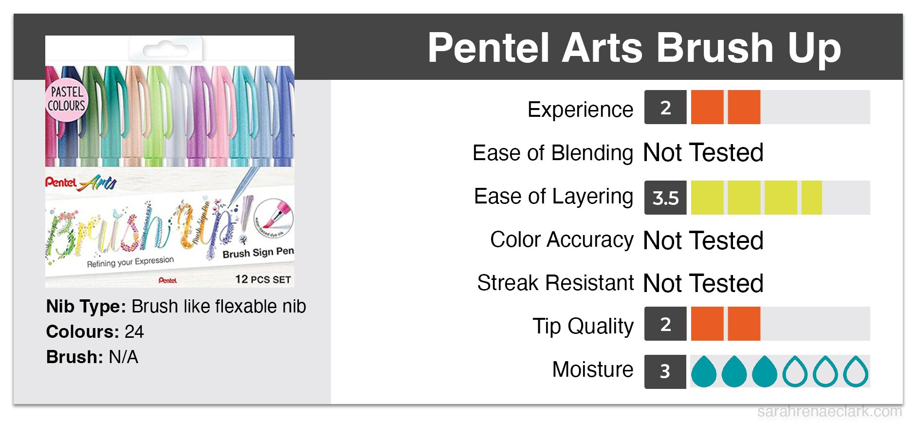 Pentel Art Brush Ups Pastels