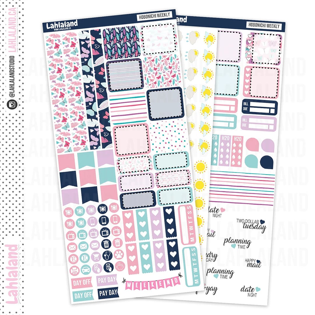 Free Printable stickers to plan your week