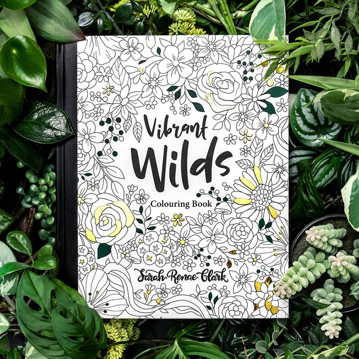 Vibrant Wilds Adult Colouring Book