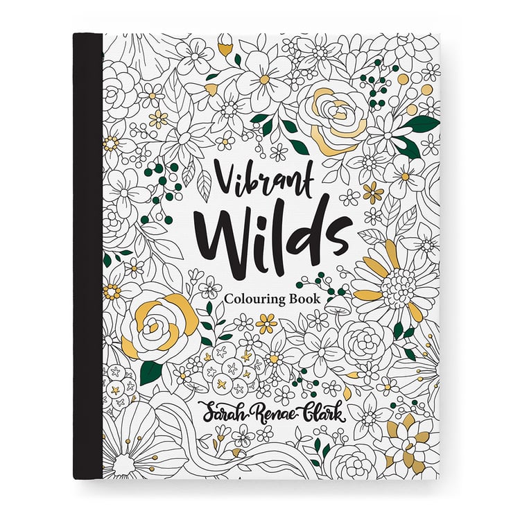 Vibrant Wilds Adult Colouring Book