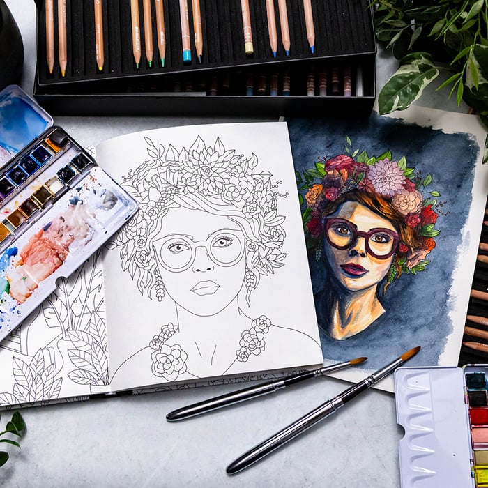 Vibrant Wilds Adult Colouring Book - Image 2