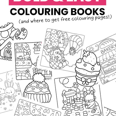 learn how to colour these bold and easy colouring books with these free printable colouring pages.