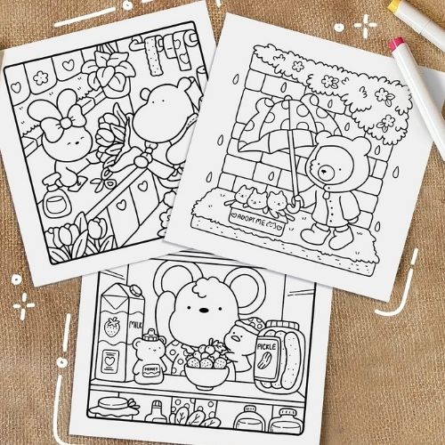 Free bold and easy printable colouring pages