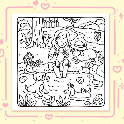 Learn how to colour some bold and easy printable colouring pages. 
