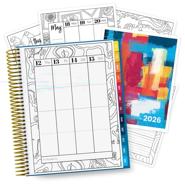 Classic 2026 Colouring Planner Bundle
