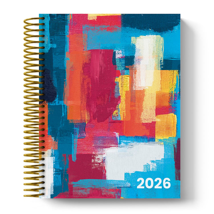 Compact 2026 Colouring Planner