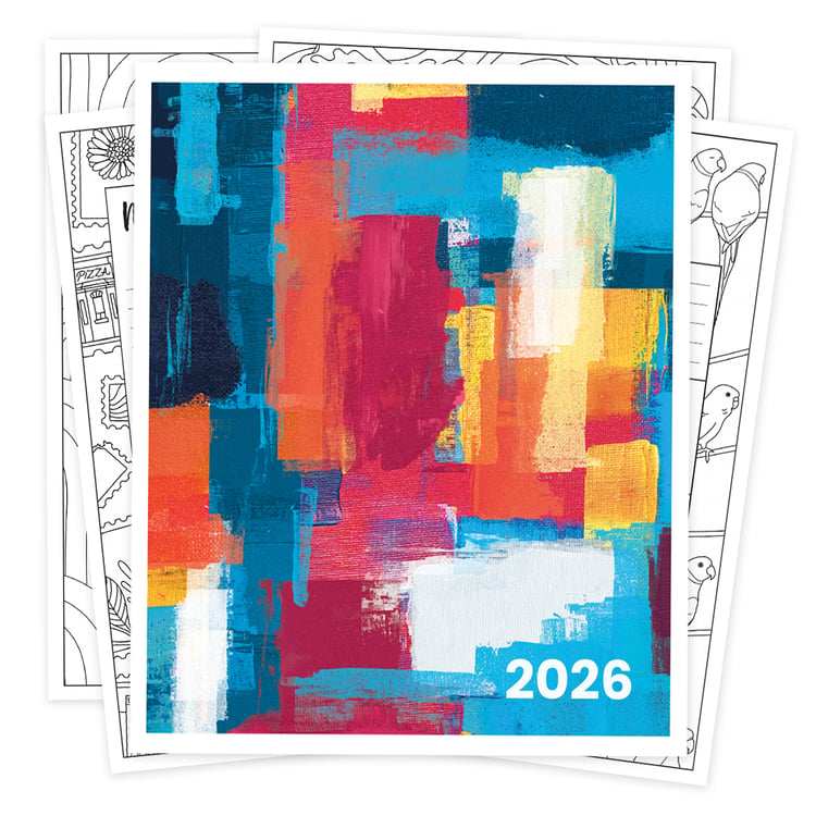 Printable 2026 Colouring Planner