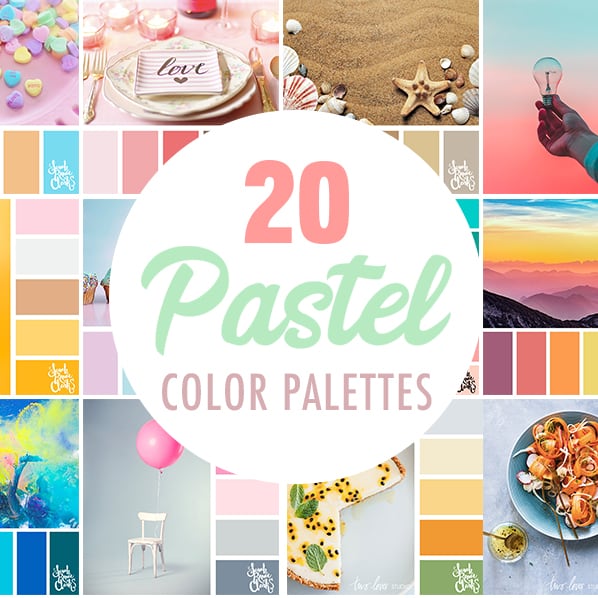 Here are 20 pastel colour combinations to inspire your next art project.