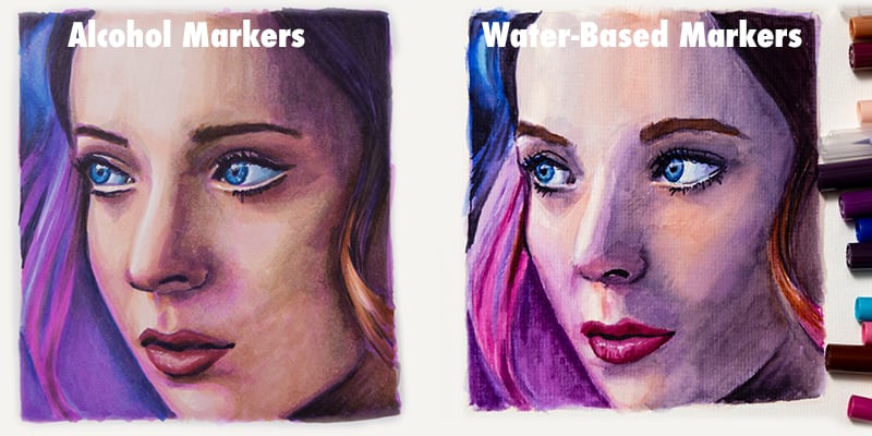 A waterbased and alcohol marker artwork