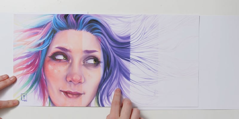 A step-by-step guide on how to use Alcohol markers to colour.