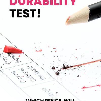 find out which coloured pencils cracked under pressure.