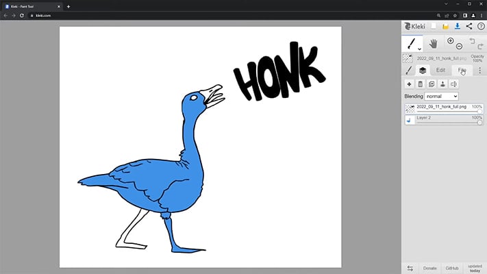 Kleki drawing app