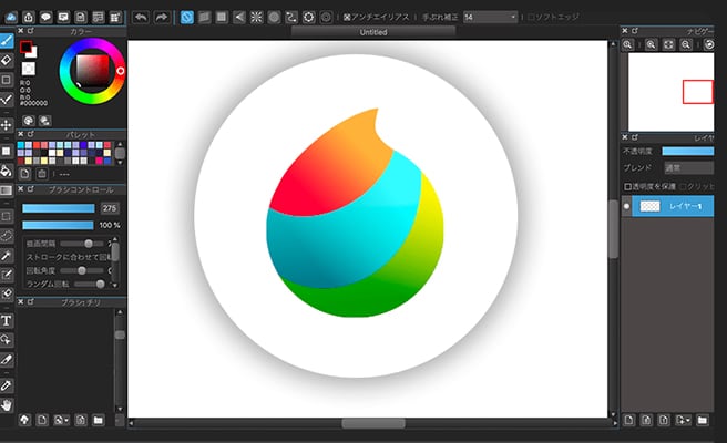 Medibang Paint Drawing app UI