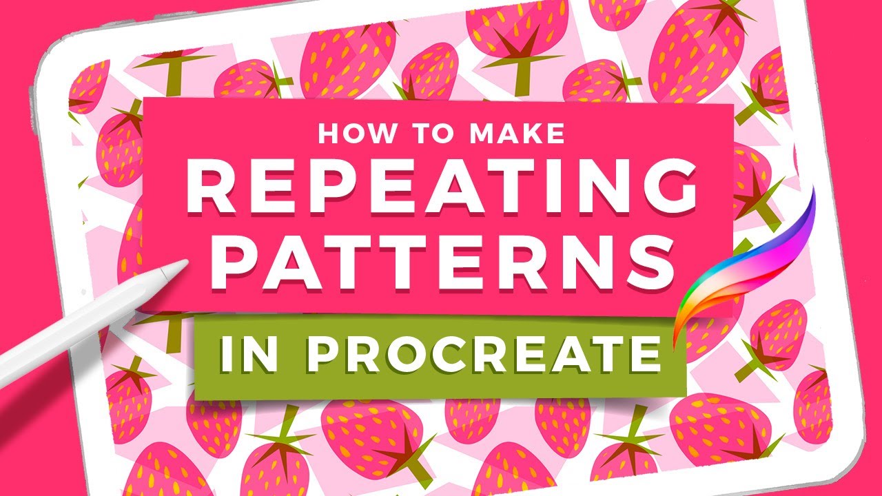 How to make repeating patterns in procreate